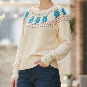 NWT Urban Outfitters Y2K Inspired Owl Print Sweater Size S